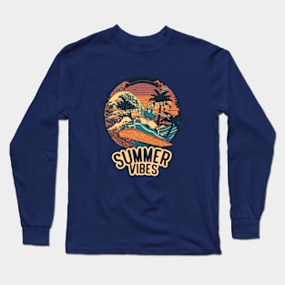 Summer Vibe-The Great Wave Long Sleeve T-Shirt